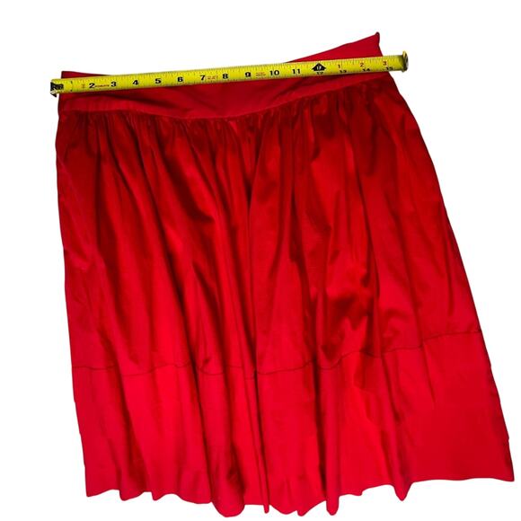 Banana Republic Red Bubble Pleated Skirt S 4p - Picture 6 of 8